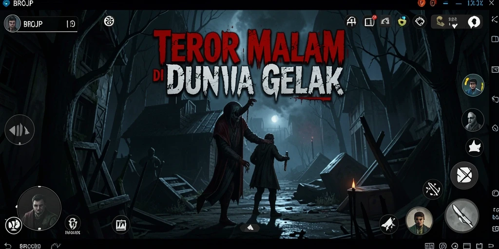 Menampilkan gameplay mendebarkan BROJP dengan suasana yang menyeramkan.