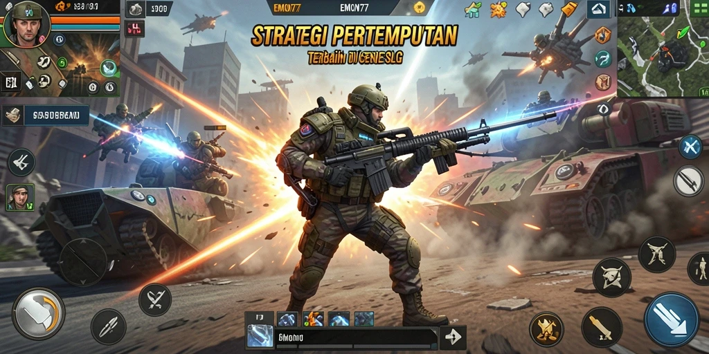 Tampilan gameplay <strong>EMON77</strong> yang seru dan strategis dalam pertempuran.