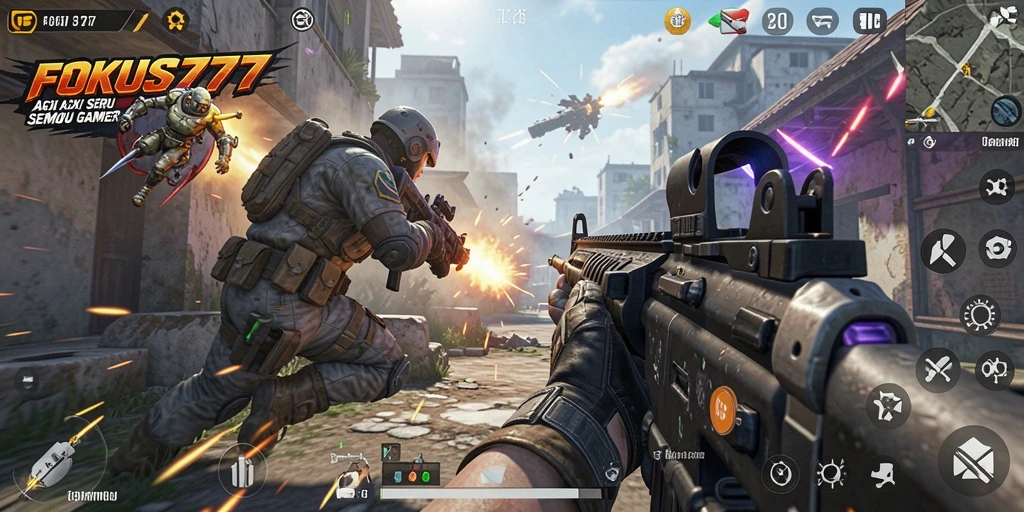 Gameplay FOKUS777 menampilkan aksi seru dan grafis yang menakjubkan.