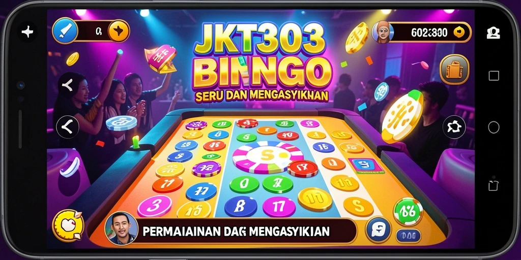 Screenshot utama JKT303 menampilkan keseruan gameplay Bingo.