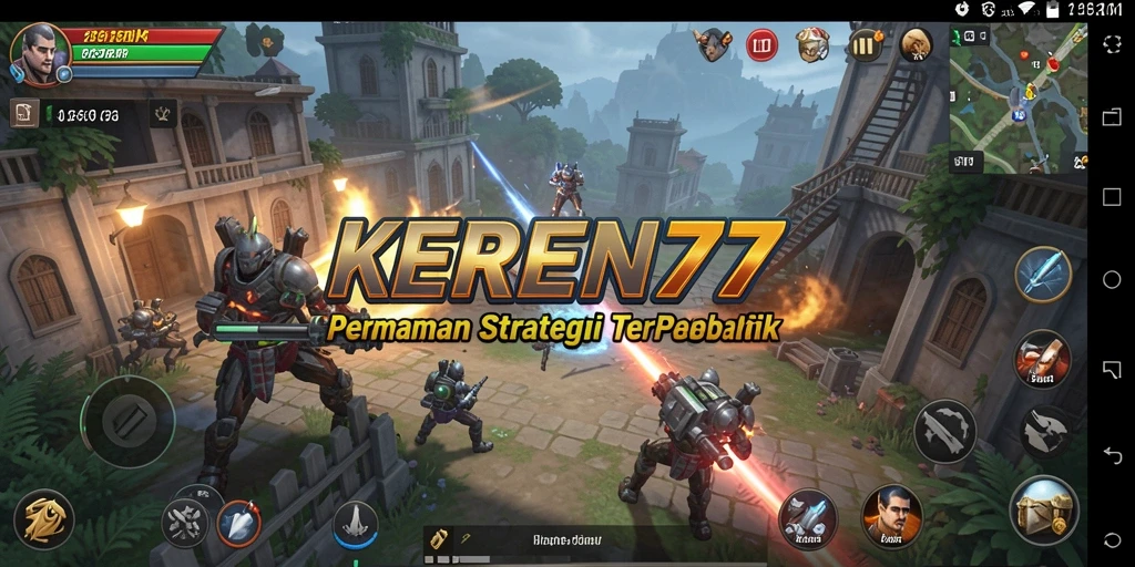 Tampilan gameplay KEREN77 yang intens dan strategis.