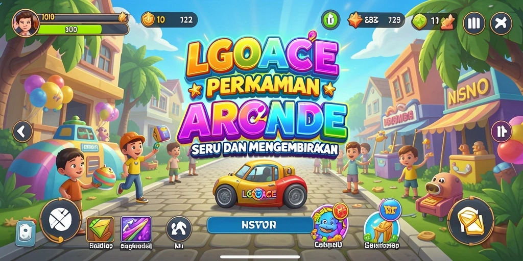 Tampilan gameplay LGOACE yang seru dan penuh warna.
