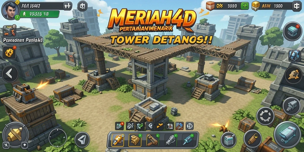 Tampilan permainan Tower Defense yang seru dan strategis.