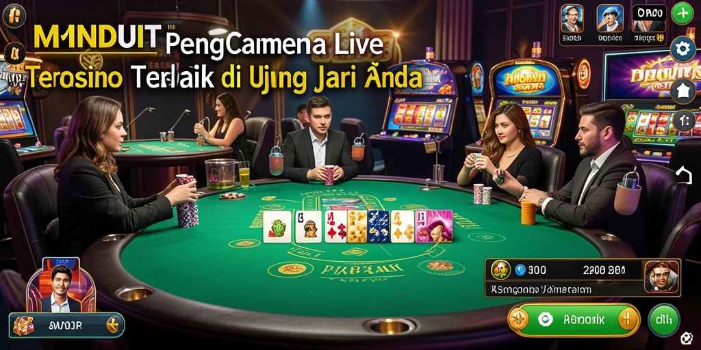 Tampilan gameplay Live Casino yang mendebarkan di MNDUIT.