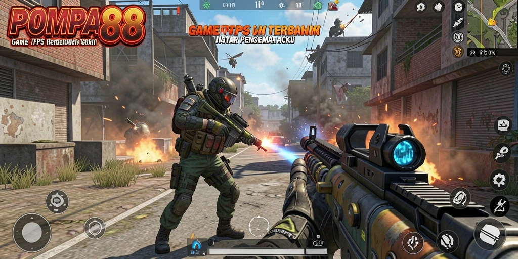 Tampilan gameplay seru dan mendebarkan di POMPA88.