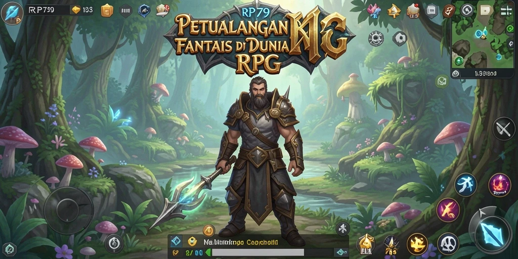 Screenshot gameplay RP79 menampilkan pertarungan epik dan petualangan yang mendebarkan.
