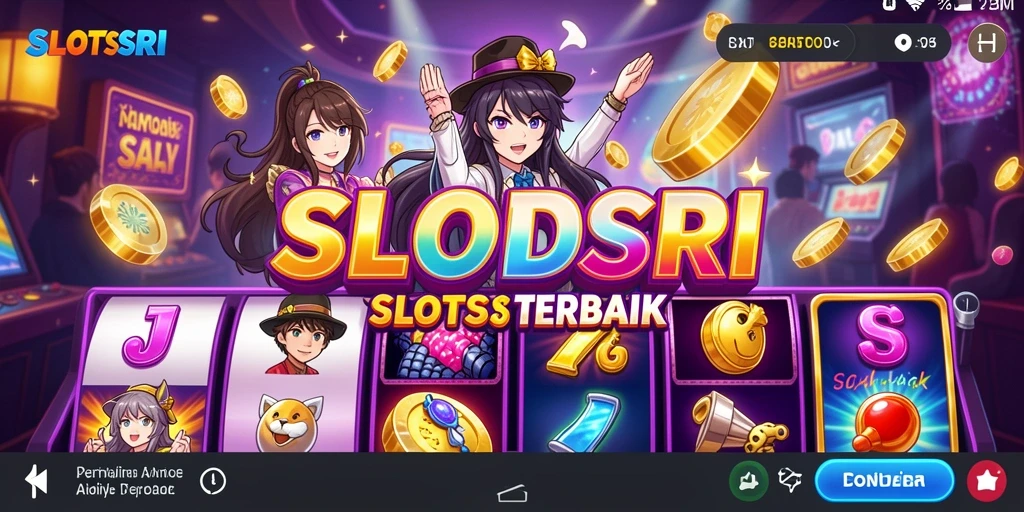 Tampilan gameplay SLOTSRI dengan karakter Anime menarik.