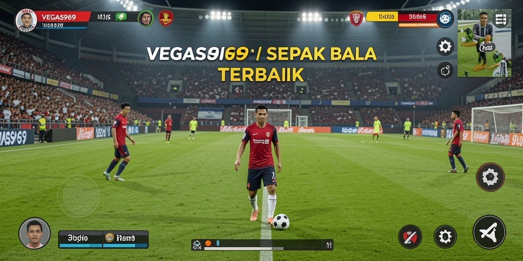 Gameplay sepak bola yang seru dan mendebarkan di VEGAS969.